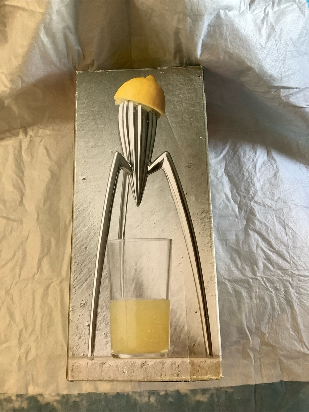 Alessi Juicy Salif Citrus Juicer Philippe Starck Italy Open Box Lemon Squeezer